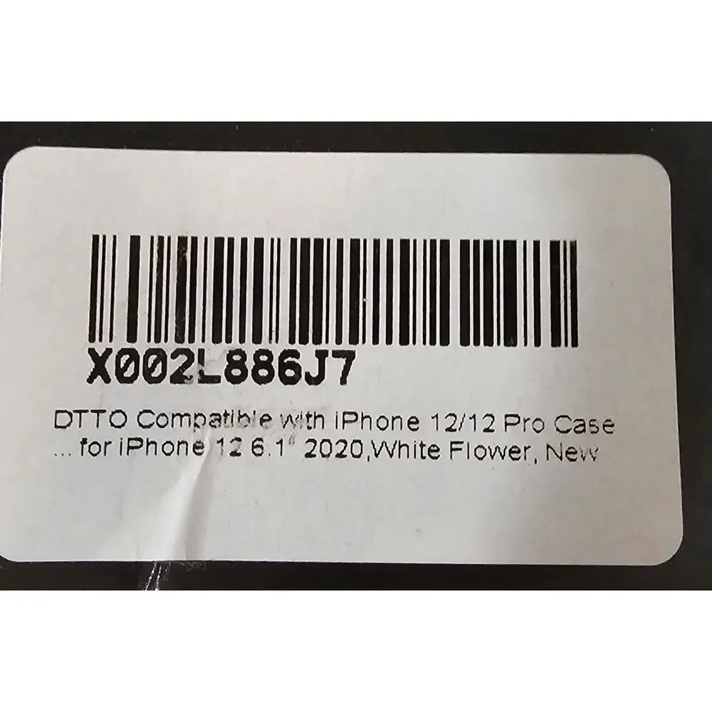 DTTO Floral Clear Case for Apple iPhone 12 & 12 Pro 6.1